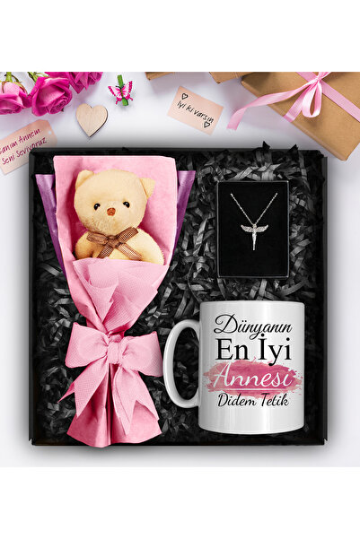 Apollon Gift Shop Anneler Gününe Özel Peluş Ayıcık Buketi & Kişiye Özel Kupa ...