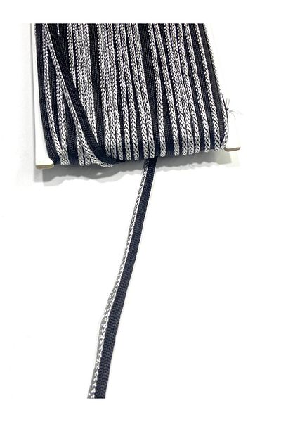 karantuhafiye 5 Meters Black Silver 2 Intermediate Piping / Glitter Intermediate Piping