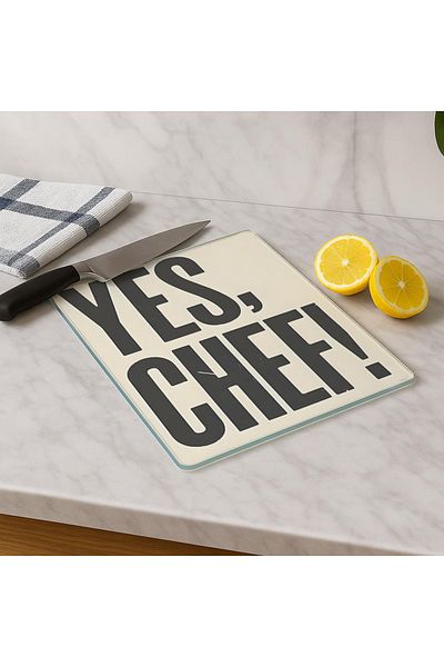 huhuli Glass Cutting Board 20X30 cm |   Tempered Glass |   Hygienic and Durable Kitchen Utensil