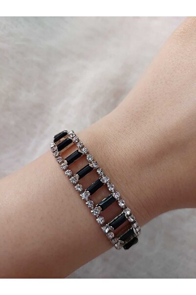 Avcıoğlu Aksesuar سوار نسائي من الرغيف الفرنسي موديل الزركون والكريستال والأح...