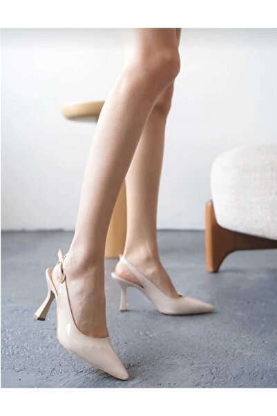 Best Group حذاء نسائي أنيق بكعب مفتوح وإبزيم