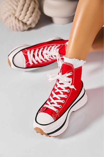 Joana Sneakersi dama Textil Rosii Dekota