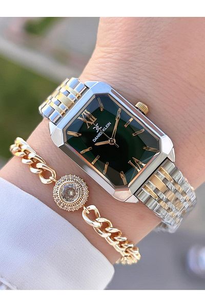 Daniel Klein Steel Cord 2 Years Warranty 3 Atm Water Resistant+Wristband Women Wrist Bfg.10806.5