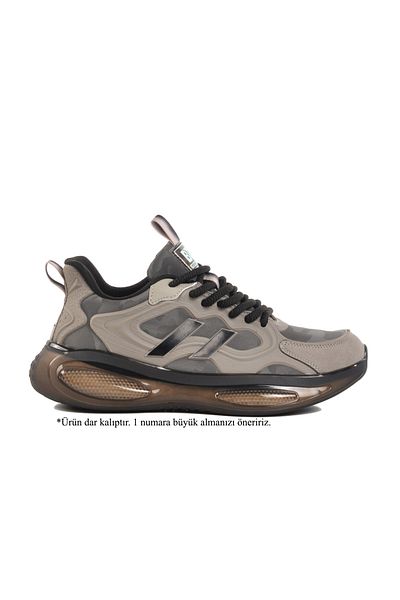 Bulldozer Ανδρικά αθλητικά παπούτσια Grey Narrow Mold Memory Foam Air Sole 250422 M