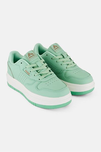 RBX Women Brand Logo Lace Up Outdoor Shoes, Mint Green