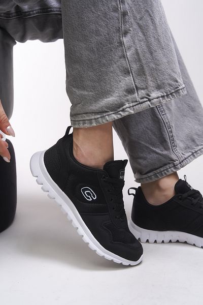 Riccon Pantofi Evelriara pentru damă 0012602   Negru Alb