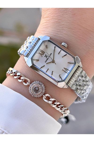 Daniel Klein Steel Cord 2 Years Warranty 3 Atm Water Resistant+Wristband Women Wrist Bfg.10806.1