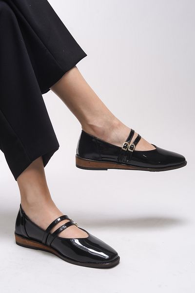 Riccon Sephlynthi Women's Ballerinas 0012202   Black Patent Leather