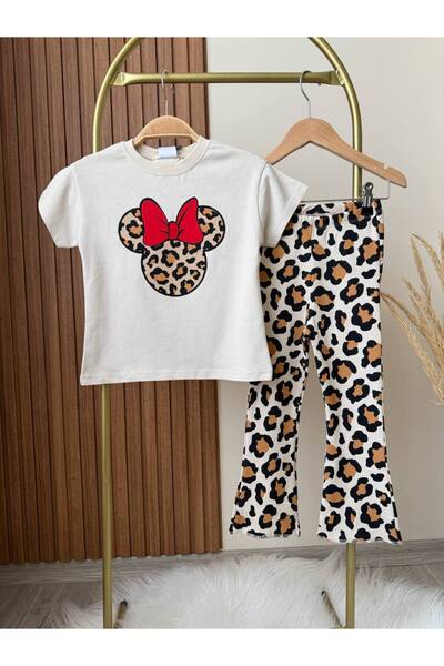 Alvadonna Σετ κοριτσιού με λεοπάρ στάμπα