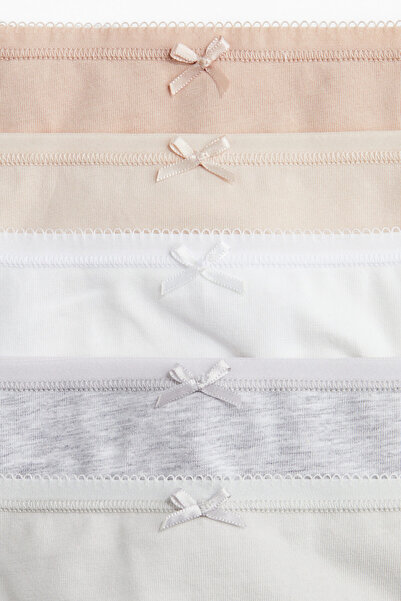 H&M 5'li Pamuklu Thong Külot