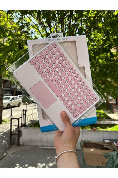 teknosepetim 150 saat Bluetooth Touch Pad Klavye Türkçe Karakter Kablosuz Tablet Akıllı Tahta İle Uyumlu