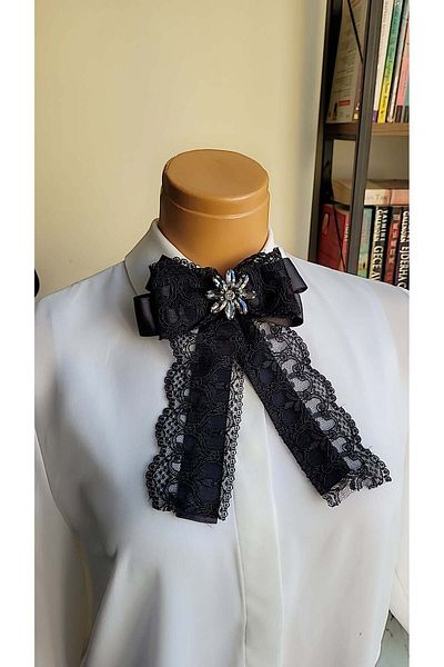 LO ADORO Women's Vintage Stone Tie and Brooch Specific Production