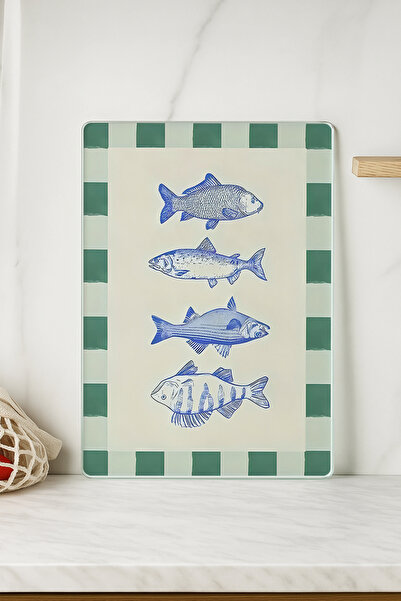huhuli Glass Cutting Board 20X30 cm |   Tempered Glass |   Hygienic and Durab...