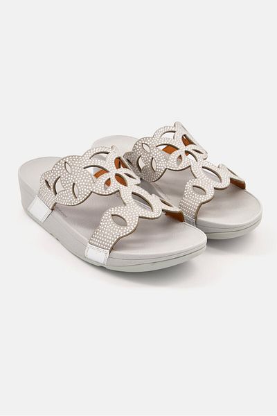 Fitflop شبشب نسائي من الكريستال من إيلورا، فضي