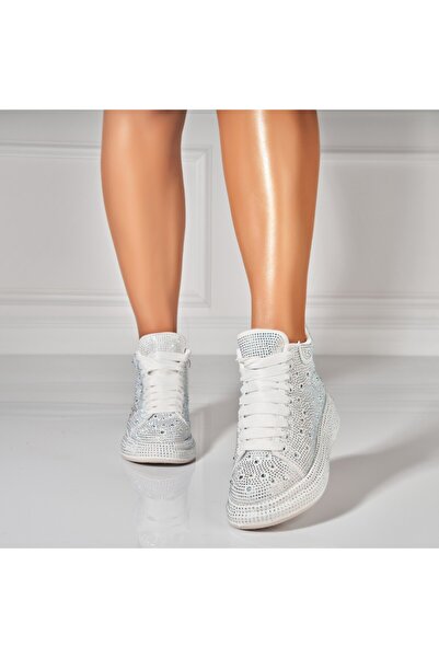 Joana Γυναικεία Αθλητικά Παπούτσια από Οικολογικό Σουέτ Δέρμα Λευκό Jaze