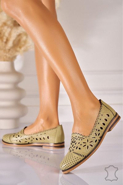 Joana Balerini Dam Piele Naturala Verde Giulia