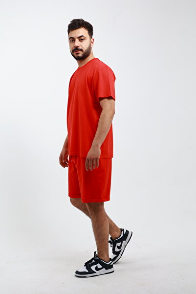OXVİN Men's 2-Piece Regular T-Shirt & Bermuda Shorts Set (Mold)