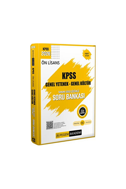 Garantör Akademi 2026 kpss önlisans pegem yaynları genel yetenek genel kültür...