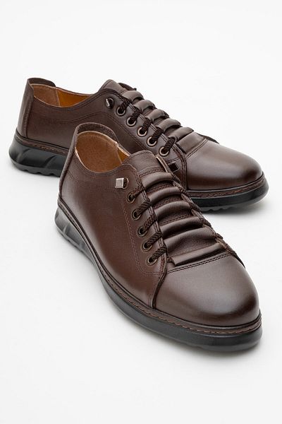 maximoda Genuine Leather, Laceless, Elastic, Easy to Wear, Lightweight, Inner Outer Leather Men's Shoes