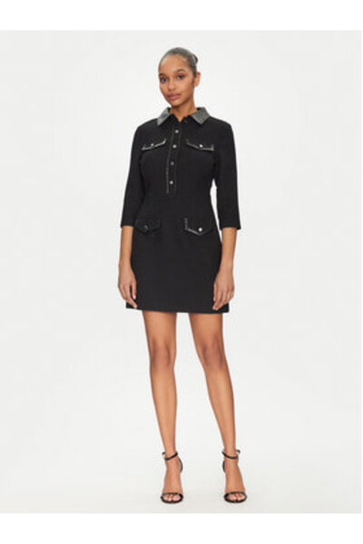 Morgan rochie dama tricotata 251-RUBIBI neagra