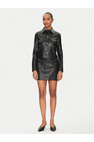 Morgan geaca de dama din imitatie de piele 251-GKISS neagra