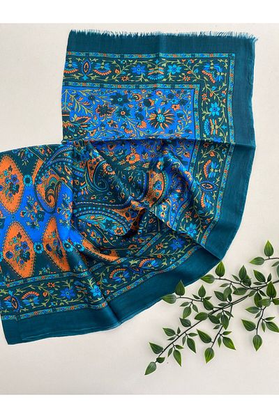 ARMANDA Σάλι Seza Pattern Ινδικό μεταξωτό μαντήλι