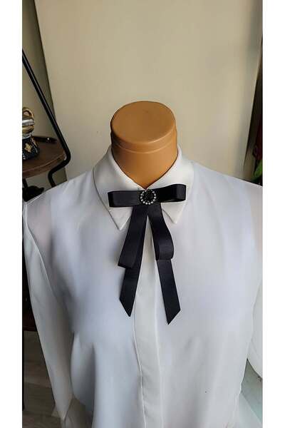 LO ADORO Γυναικεία καρφίτσα με λεπτομέρεια ροζ γιακά με γραβάτα Απλά πρέπει να δείχνετε το χρώμα του ροζ που θέλετε