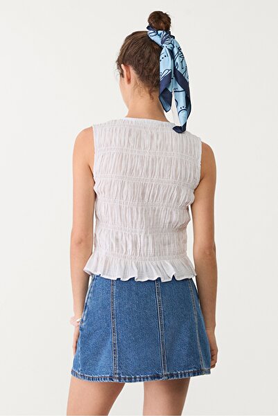 Stradivarius Yırtmaçlı mini şort etek