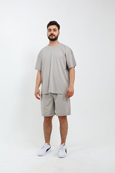 OXVİN Ανδρικό ΣΕΤ 2 ΤΕΜΑΧΙΩΝ OVERSIZED T-Shirt & Bermuda Shorts (ΜΟΛΔ)
