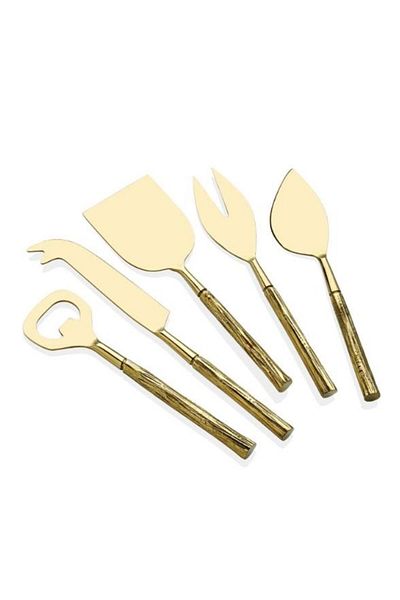 The Mia Goldy Cheese Serving Set 5 Pieces CKB0181