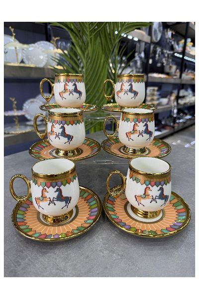 ACAR Yellow Wilshire Luxury Porcelain 6 Liter Cup Set