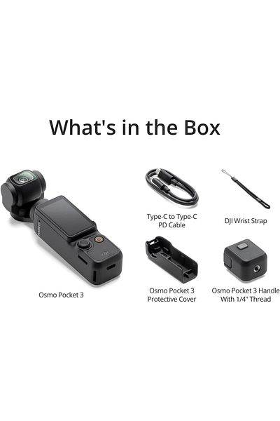 DJI كاميرا Osmo Pocket 3، كاميرا تسجيل الفيديو