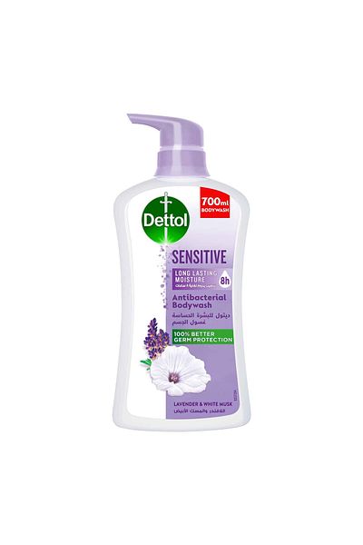 Dettol Sensitive Lavender & White Musk Antibacterial Bodywash 700 ml