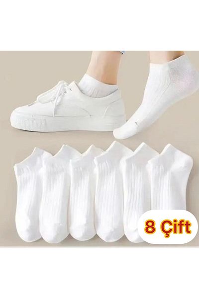 MSY Unisex 8 Pairs Cotton Basic Derby Socks
