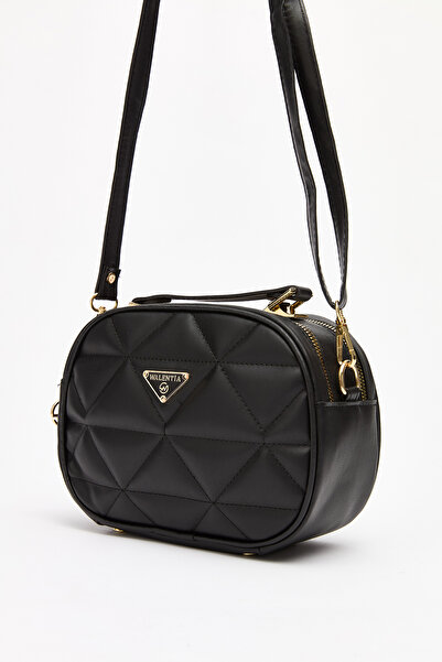 HEBBS Kadın Çift Gözlü Uzun Askılı Kapitone Gold Detaylı El Ve Omuz Çantası