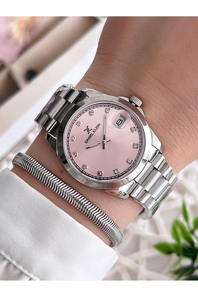 Daniel Klein Steel Cord 3 Atm Water Resistant Special Design Women Wristwatch+Bracelet Vs.Blkt.0221