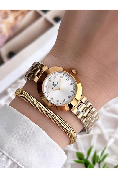 Daniel Klein Steel Cord 3 Atm Water Resistant Special Design Women Wristwatch+Bracelet Vs.Blkt.0215