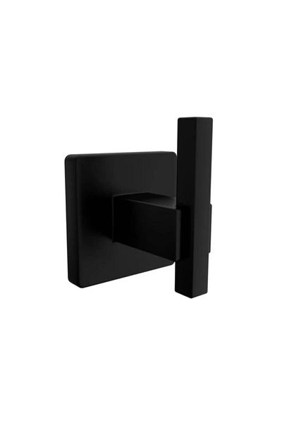 Zethome Dark Series Black Stainless Wall Mounted Bathroom Single Robe Hanger