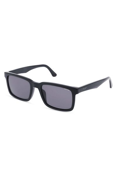 Police Origins Lite 30 Man Square Sunglass Shiny Black_Gray 54-20-145