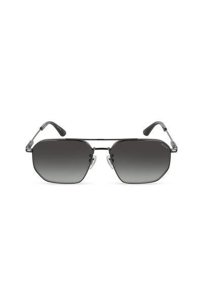 Police Police Horizon 13 Man Geometric Sunglass Shiny Metalic_Green Gradiant 58-17-145