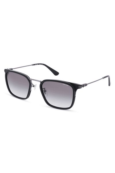 Police Police Octane 12 Man Square Sunglass Shiny Metalic_Gray Gradiant 54-21-145