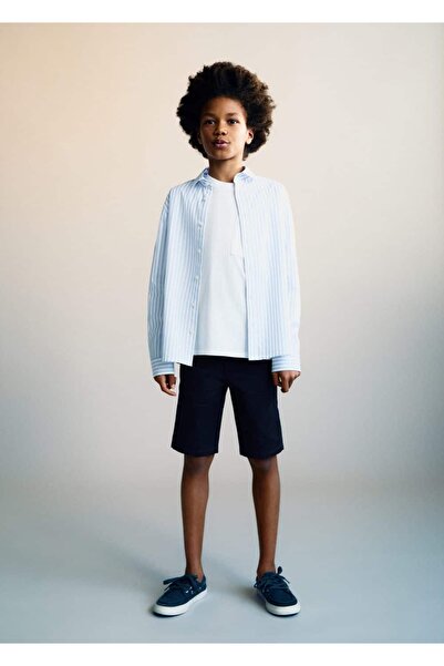 MANGO Kids Bermude din bumbac stil Chino