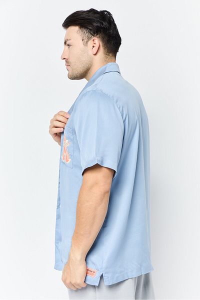 adidas Men Sportswear Fit Short Sleeves Outdoor Glide Shirt, Slate Blue