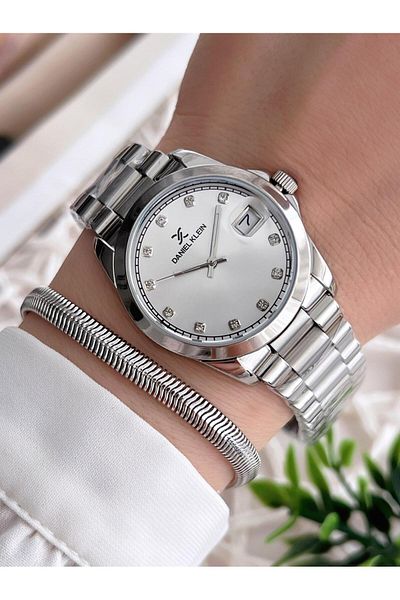 Daniel Klein Steel Cord 3 Atm Water Resistant Special Design Women Wristwatch+Bracelet Vs.Blkt.0222