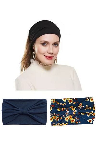 BERG ATELIER Bandă de păr, lată, turban, hijab