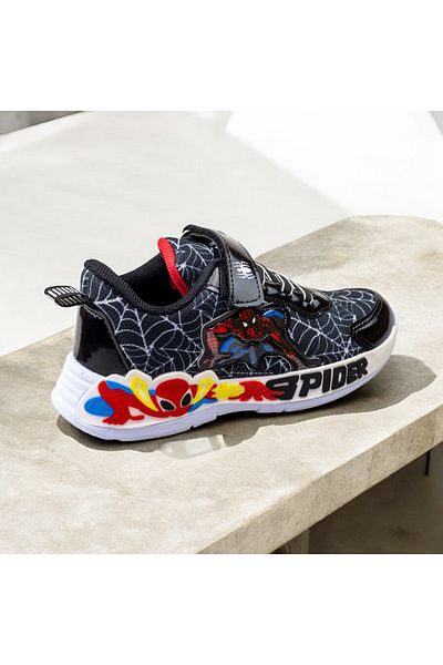 Disney Spiderman Children's Lighted Spiderman Velcro Sneakers
