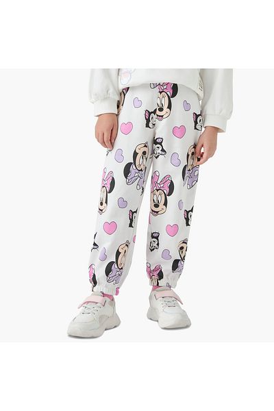 Disney All-Over Minnie Mouse and Figaro Print Joggers with Elasticated Waistband
