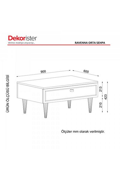 SAHABA Ravenna Tv & Co TV Stand and Coffee Table Set Model