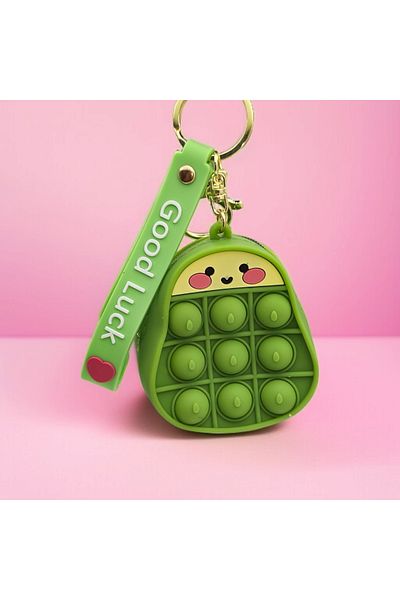 Meyra Accessories Mini Silicone Kawaii Wallet, Plush Wallet with Soft Zipper and Comes Toy