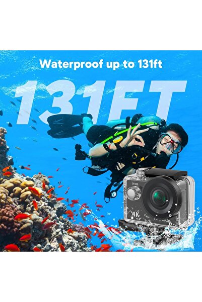 AKASO EK7000 4K30FPS 20MP WiFi Action Camera with Floating Hand Grip